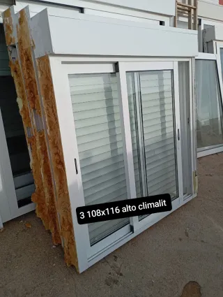 2 Ventanas aluminio 170x149 Climalit