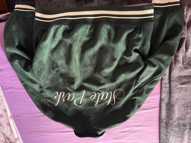 Chaqueta universitaria Zara verde oliva - Talla L