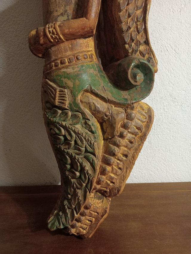 Statua antica divinità Indiana del secolo scorso