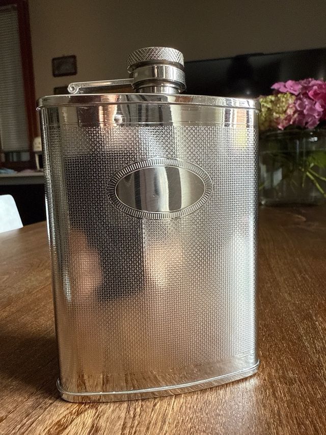 Fiaschetta acciaio inox vintage Starwings