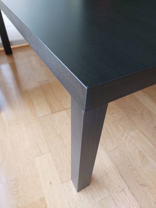 Mesa centro Ikea Lack negro-marrón