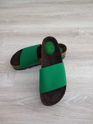 Ciabatte Paola Martini verdi