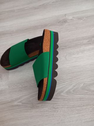 Ciabatte Paola Martini verdi