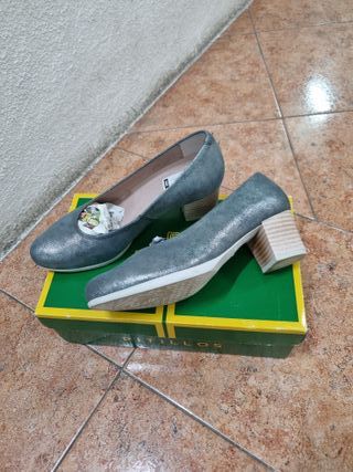 Zapatos Pitillos Plata