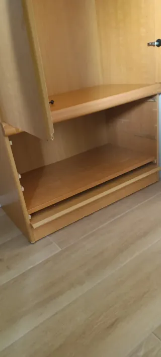 Escritorio+Estanterías madera