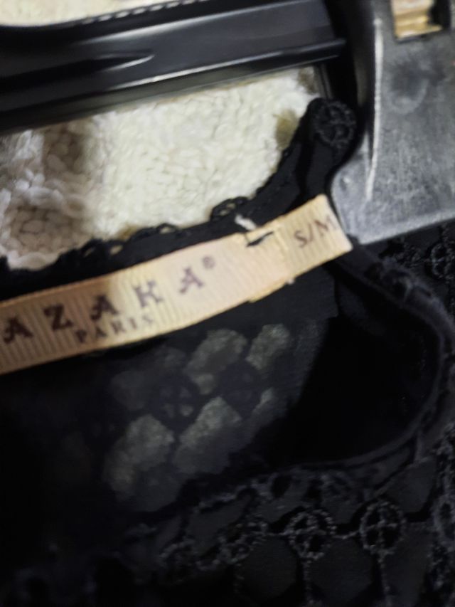 Top Cropped Preto Azara S-M