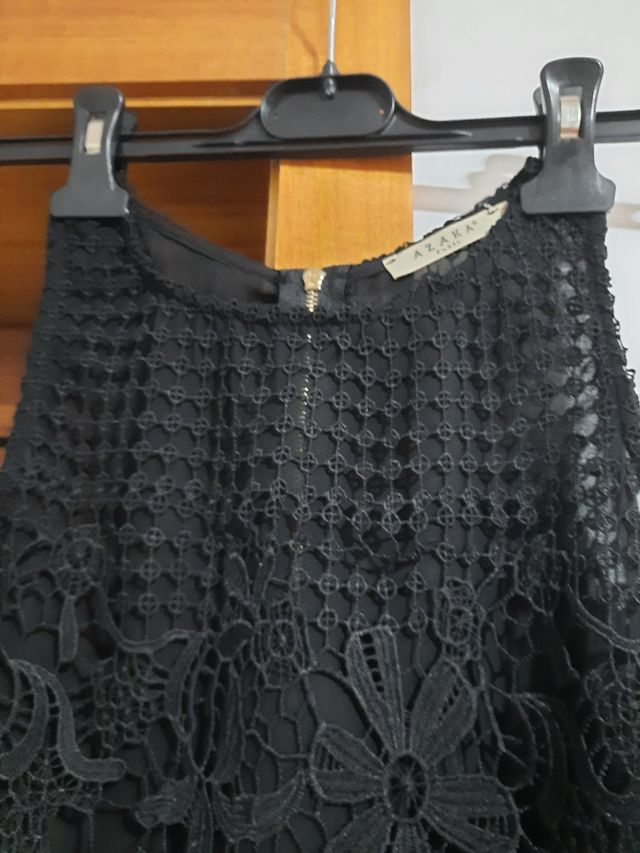 Top Cropped Preto Azara S-M