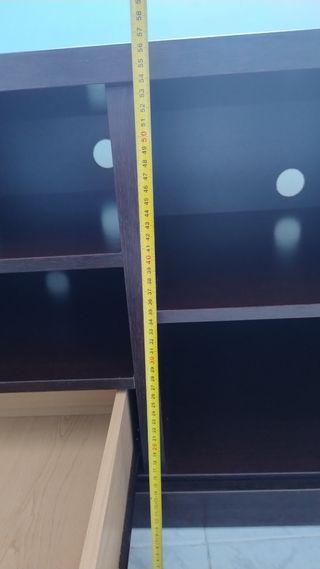 Mueble TV 55" wengué - 120x57x59