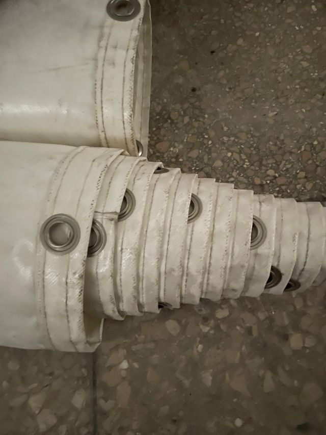 Lona, pantalla proyector cine - blanca