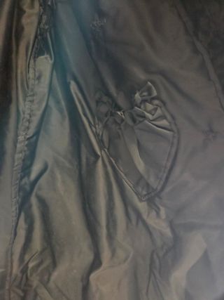 Abrigo astracán negro vintage 70s