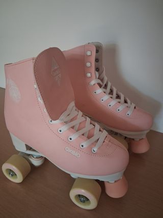 Patines Oxelo Decathlon rosa número 38