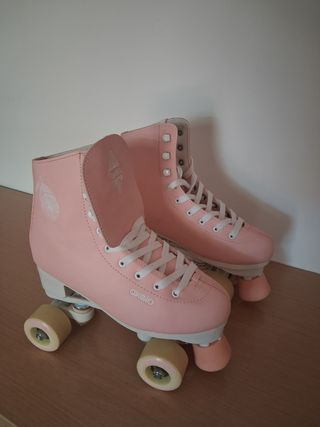 Patines Oxelo Decathlon rosa número 38