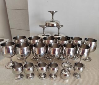 Servizio bicchieri AMC inox design