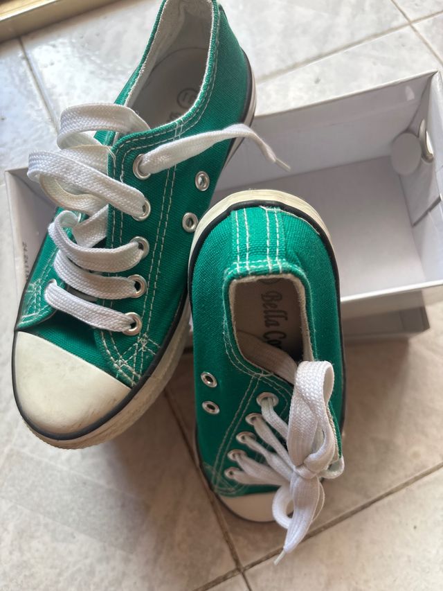 Scarpe tennis verdi bimba n.31