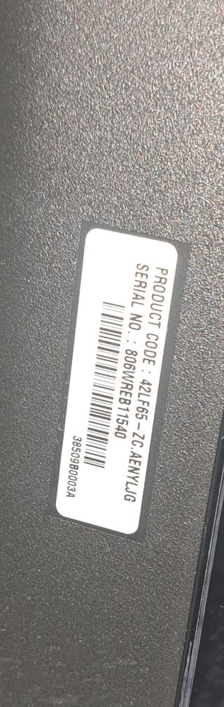 TV LG 42" - Televisor Negro 