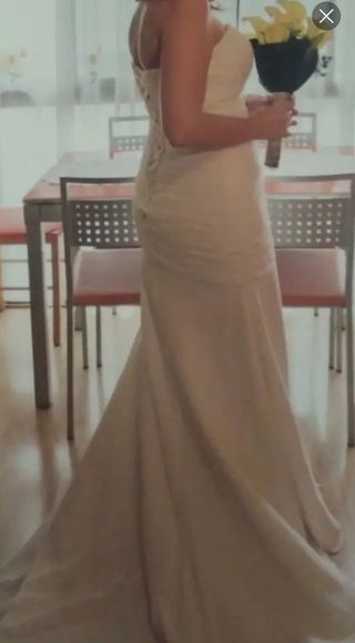 Vestido novia blanco ocasión