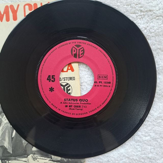 Single Vinilo Status Quo - In My Chair .
