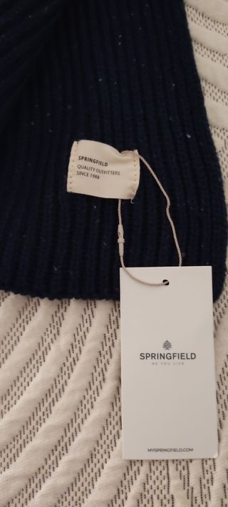 Bufanda Springfield azul hombre