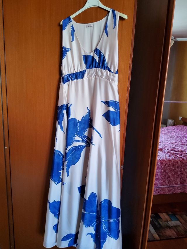 Abito lungo estivo fiori 42 italiana