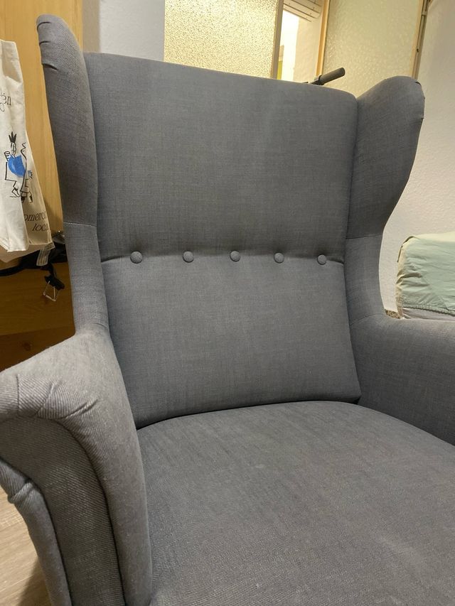 Sillón IKEA STRANDMON gris