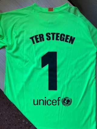 Camiseta portero Barça niño talla 10