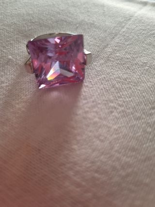 Anello ametista color argento