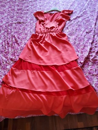 Abito lungo Giorgia & Johns corallo tg S