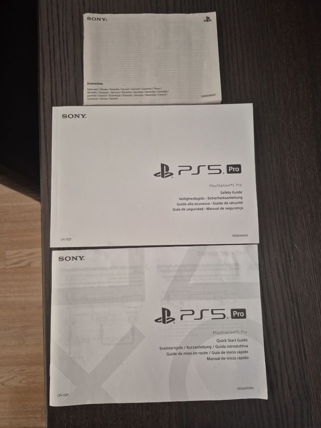 Manuali PS5 Pro (PlayStation 5 Pro)