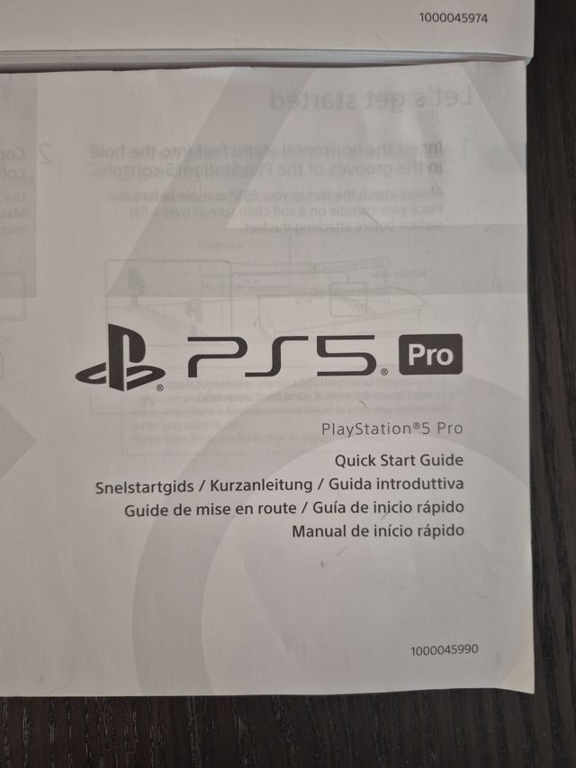Manuali PS5 Pro (PlayStation 5 Pro)
