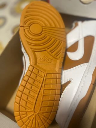 Nike Dunk Low - Marrón-Blanco sin uso nuevas