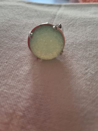 Anello Avventurina Verde Argento
