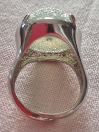 Anello Avventurina Verde Argento