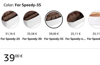 Organizador bolso Speedy 35 y Purificación García