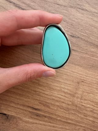 Anillo plata turquesa | Anillo grande