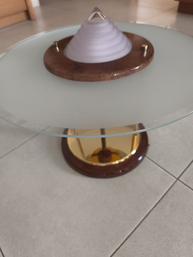 Lámpara techo vintage dorada