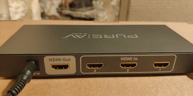 Conmutador HDMI PureAV - 3 Entradas