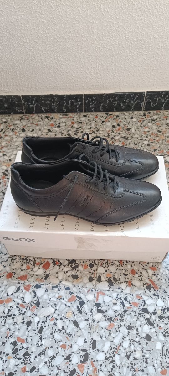 Zapatillas Geox Piel Negras