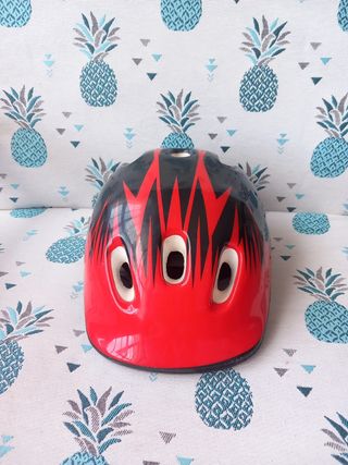 Casco bici niño - Rojo y Negro