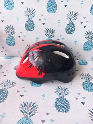 Casco bici niño - Rojo y Negro