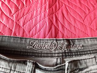 Jeans Lavinia Fontana grigio tg. 50. In cotone.