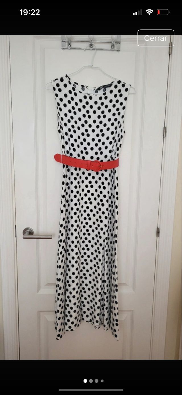 Vestido midi Zara lunares