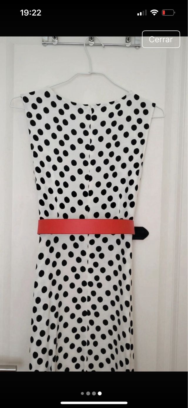Vestido midi Zara lunares