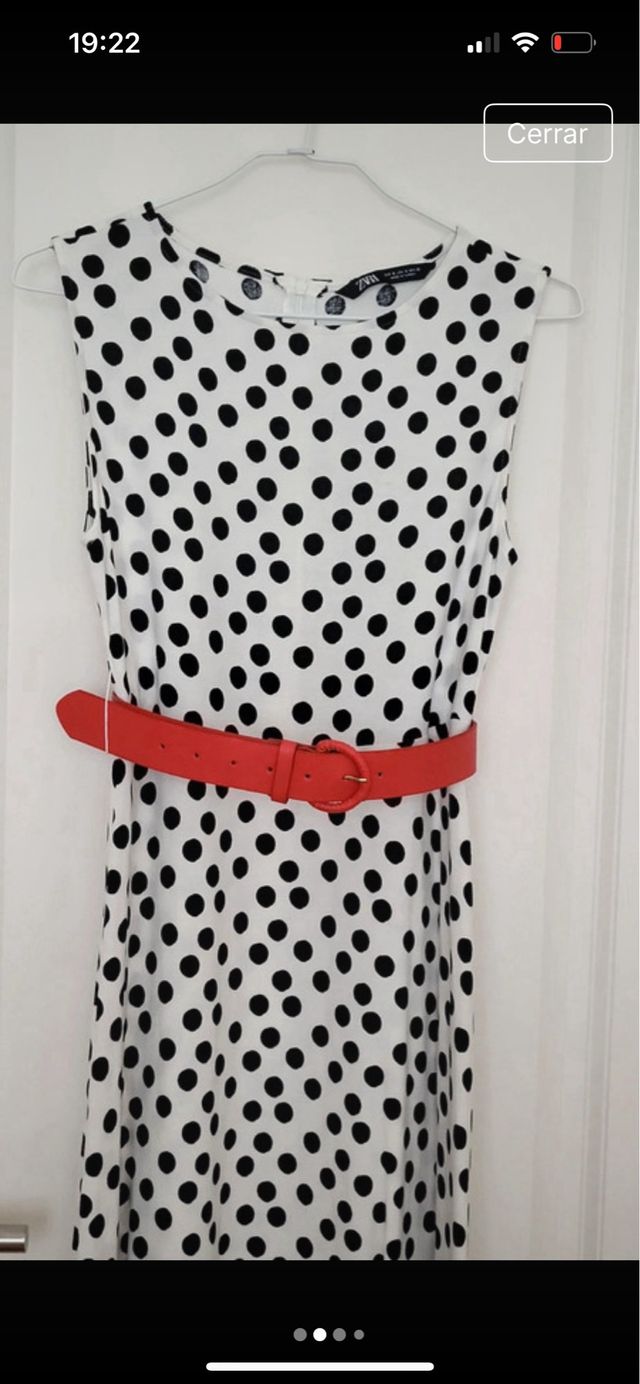 Vestido midi Zara lunares