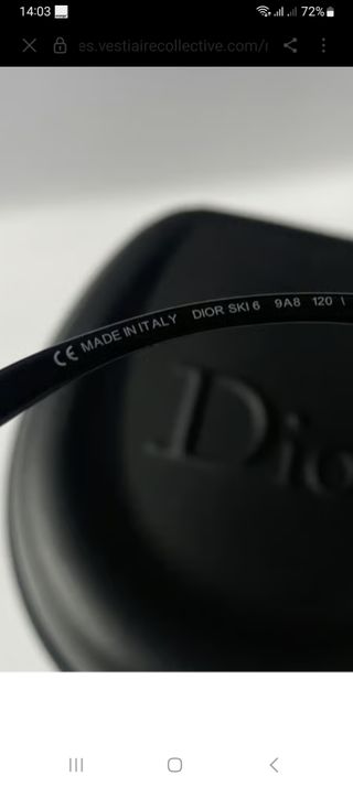 Gafas Dior - Sol - Negras 
