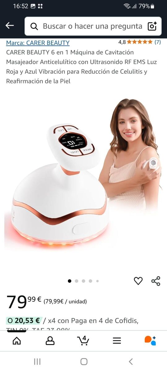 Máquina Cavitación Carb Shark - Rosa