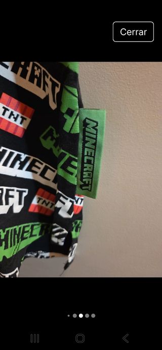 Camiseta Minecraft Niño 8-9 años