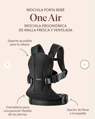 Mochila portabebés BabyBjorn Air