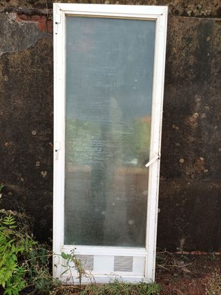 Puertas aluminio blanco usadas