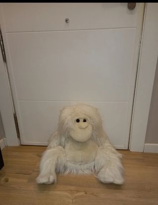 Peluches  muñecos grandes: perro, mapache, mono