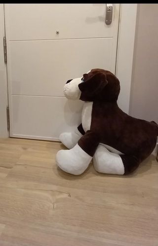 Peluches  muñecos grandes: perro, mapache, mono